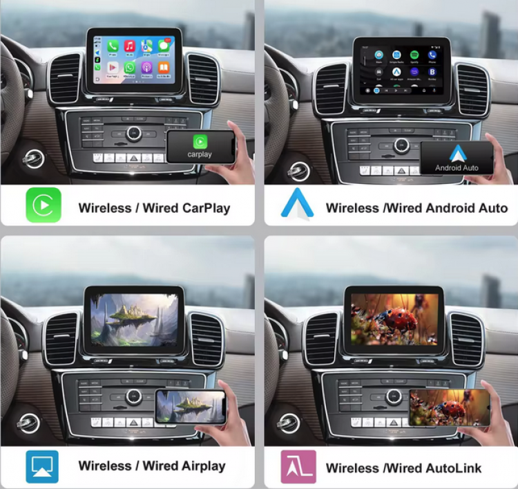 Touch Carplay Android Auto GLE GLS W166 2015-2019 NTG5.0 Linux System